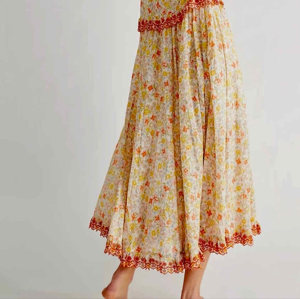 Free People Milania Midi Dress in Confetti Combo - Picture 8 of 11